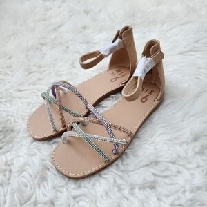 Mix No.6 Youth Girls' Stassi Sparkle Dress Sandal. Size 1. New. Dress up her l